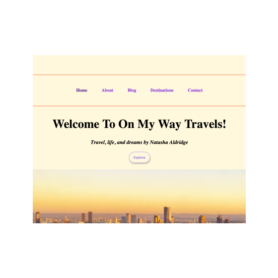 Travel Blog Project
